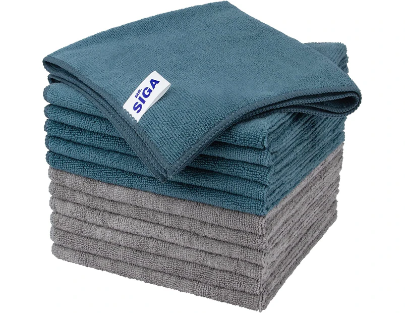 MR.SIGA Microfibre Cleaning Cloth, Pack of 12, Size: 15.7" x 15.7"