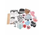 22Pcs Pack X Diy Photo Booth Props Wedding Decoration Birthday Party Mask