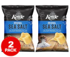 2 x Kettle Potato Chips Sea Salt 165g
