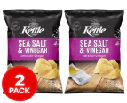 2 x Kettle Potato Chips Sea Salt & Vinegar 165g