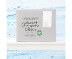 300TC 100 % Certified Organic Cotton Sheet Set by Renee Taylor | Premium Cotton Sheets | 10 Sizes - 8 Colours - White