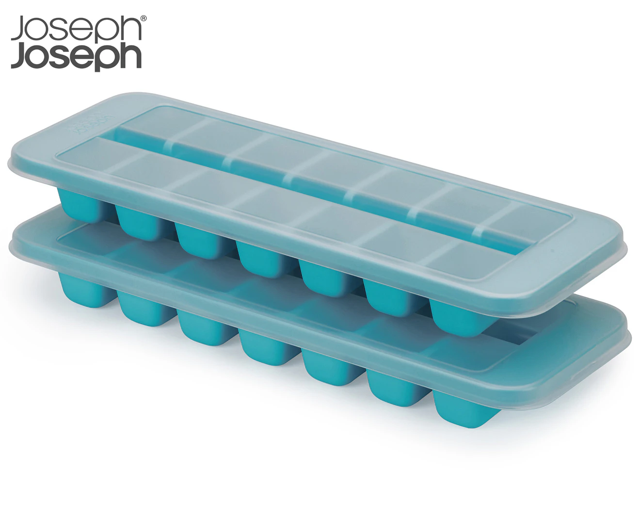 Joseph Joseph 2-Piece Flow Easy-Fill Ice Cube Tray Set - Blue