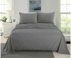 Ultra Soft Cashmere Touch Polar Fleece Style Flannel Sheet Set | Warm Winter Sheets | 5 Sizes - 8 Colours - Charcoal