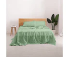 Luxore Premium Collection 100% European Flax Linen Sheet Set | 6 Sizes - 8 Colours - Sage