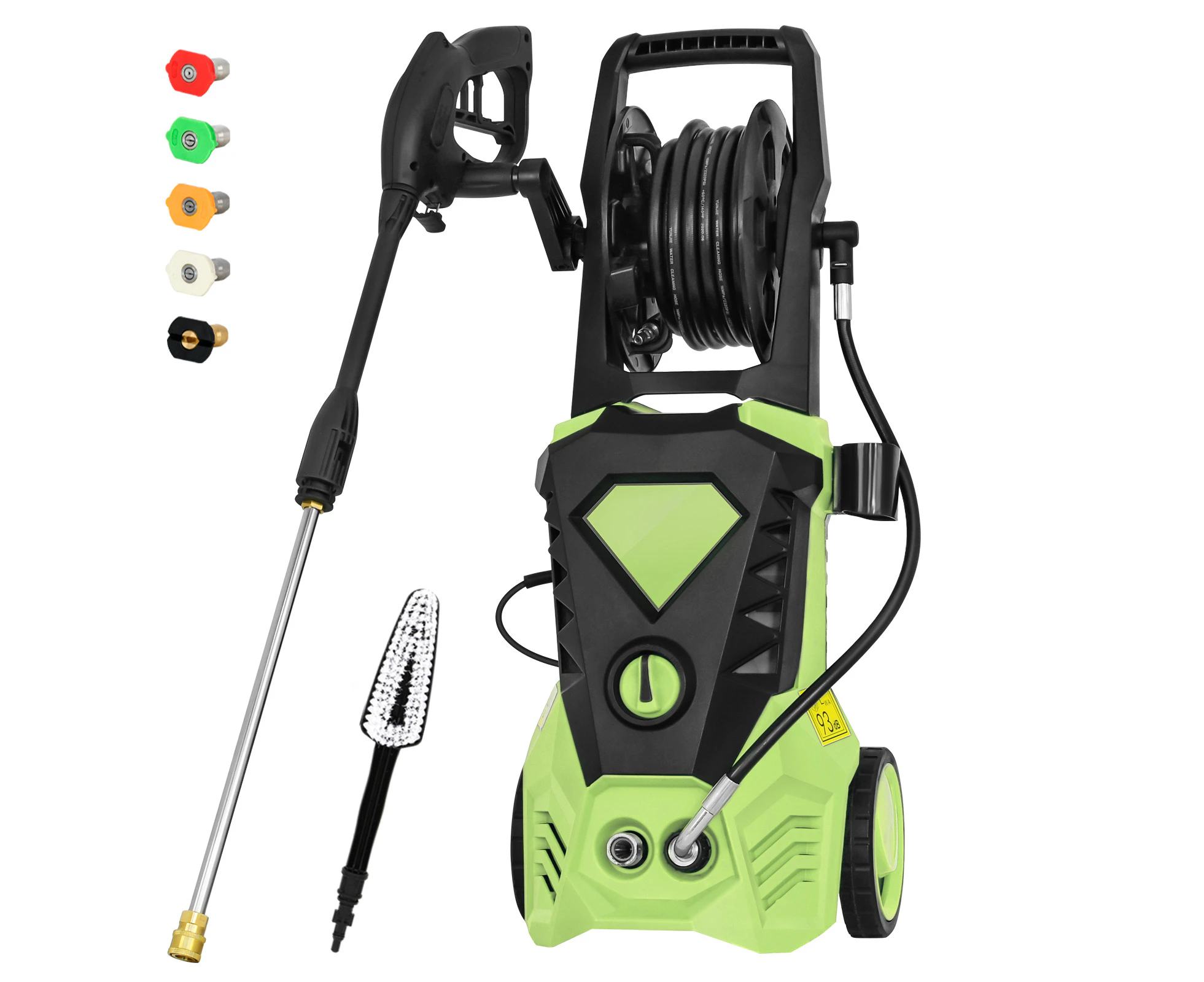 Advwin 2500W 4000PSI Electric High Pressure Washer 10M Hose Green