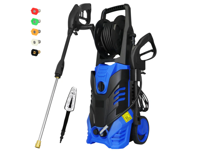 Advwin 2500W 4000PSI Electric High Pressure Washer Adjustable Spray Gun Machine Blue