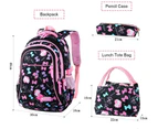 Kids Backpack, School Bag Girls School Backpack School Bag Backpack Children Daypack 3 Parts Set