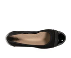 Edith Vybe Lifestyle Low Wedge Ballet Flat Women's - Black