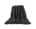 Black Soft Warm Long Cozy Plush Blanket For Sofa Couch Double Bed Blamket Size (80*120cm/130*160cm/160*200cm)