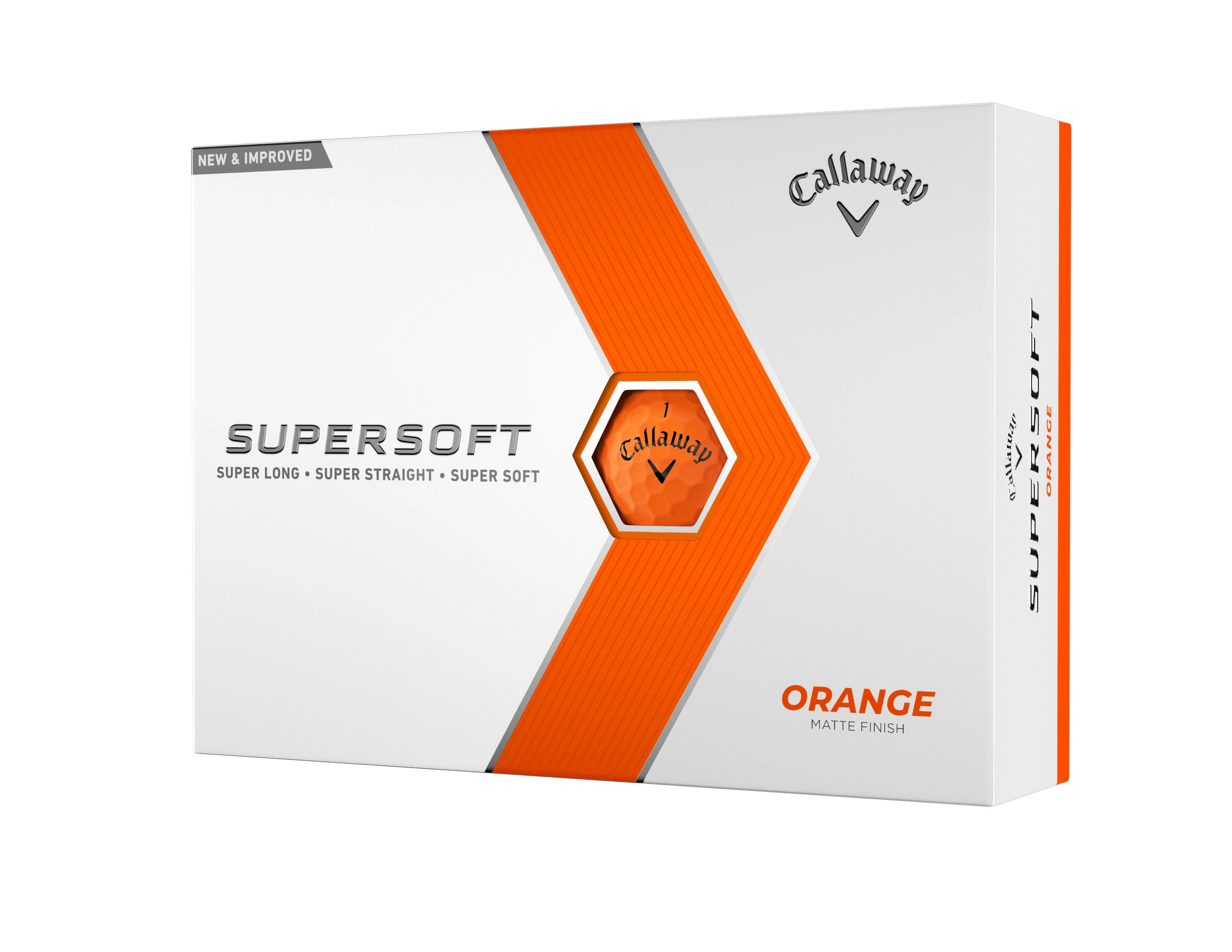 Callaway 2023 Supersoft Golf Balls 12pk - Orange