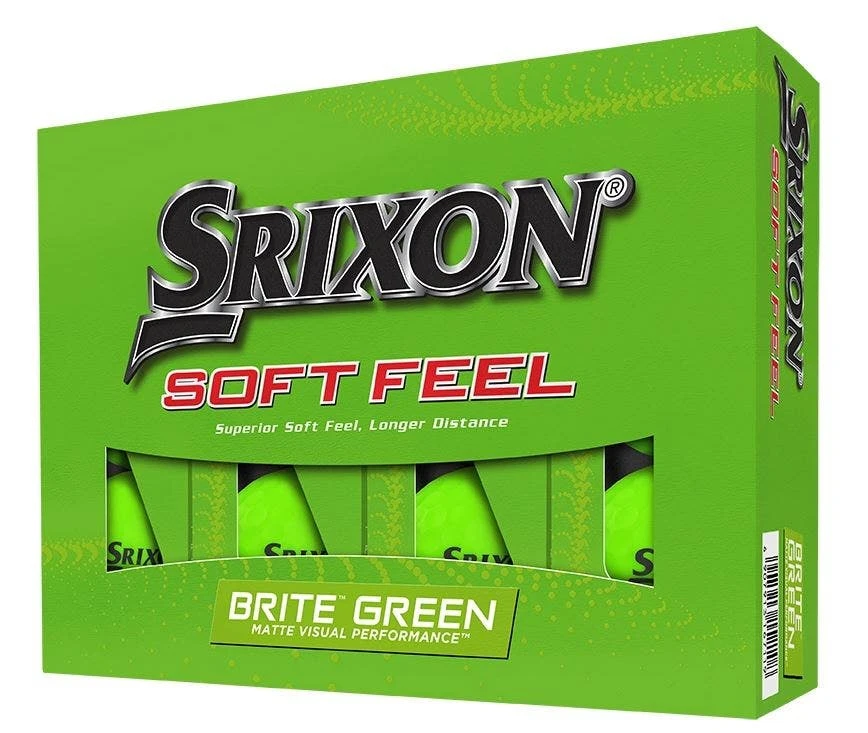 Srixon Soft Feel 2022 Golf Balls - Brite Green