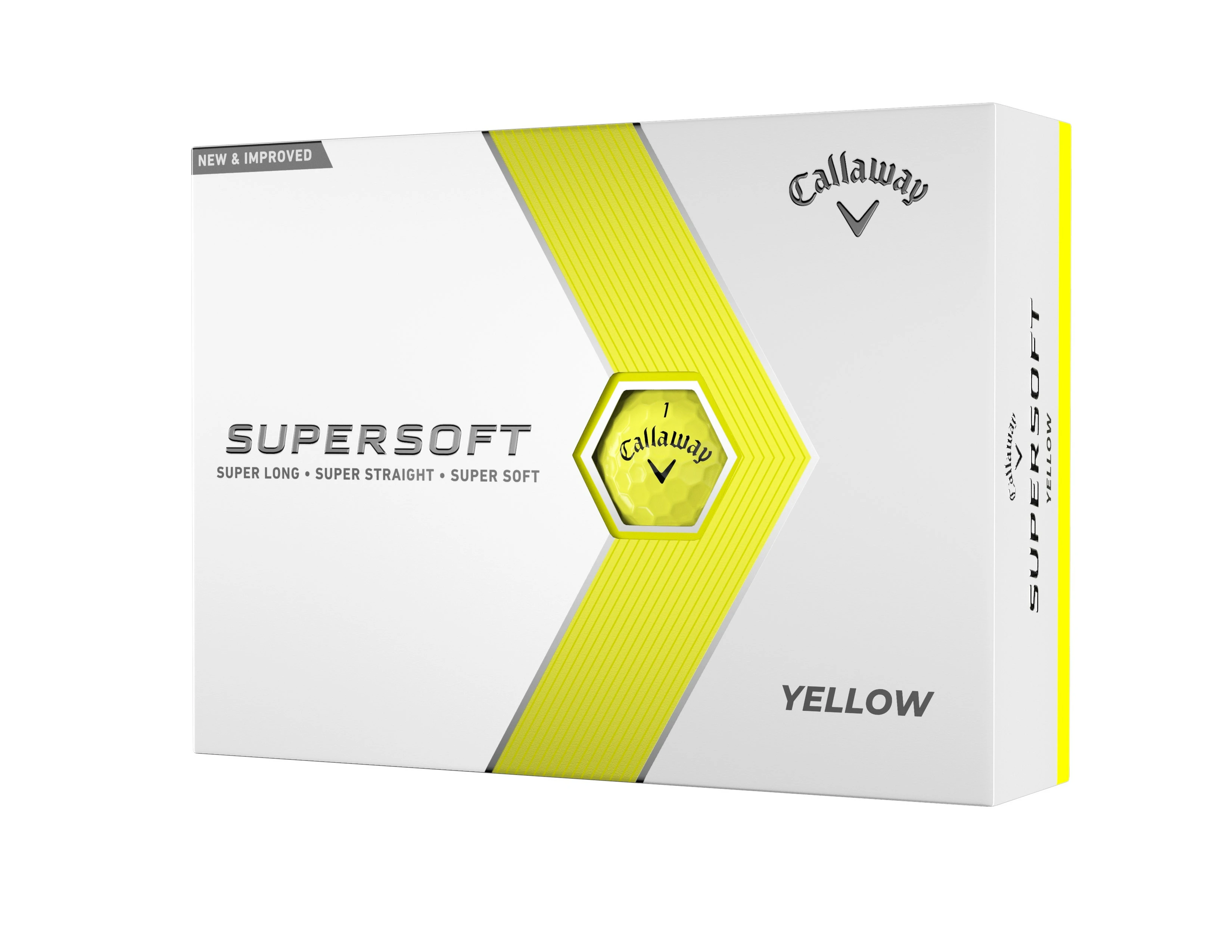 Callaway 2023 Supersoft Golf Balls 12pk - Yellow