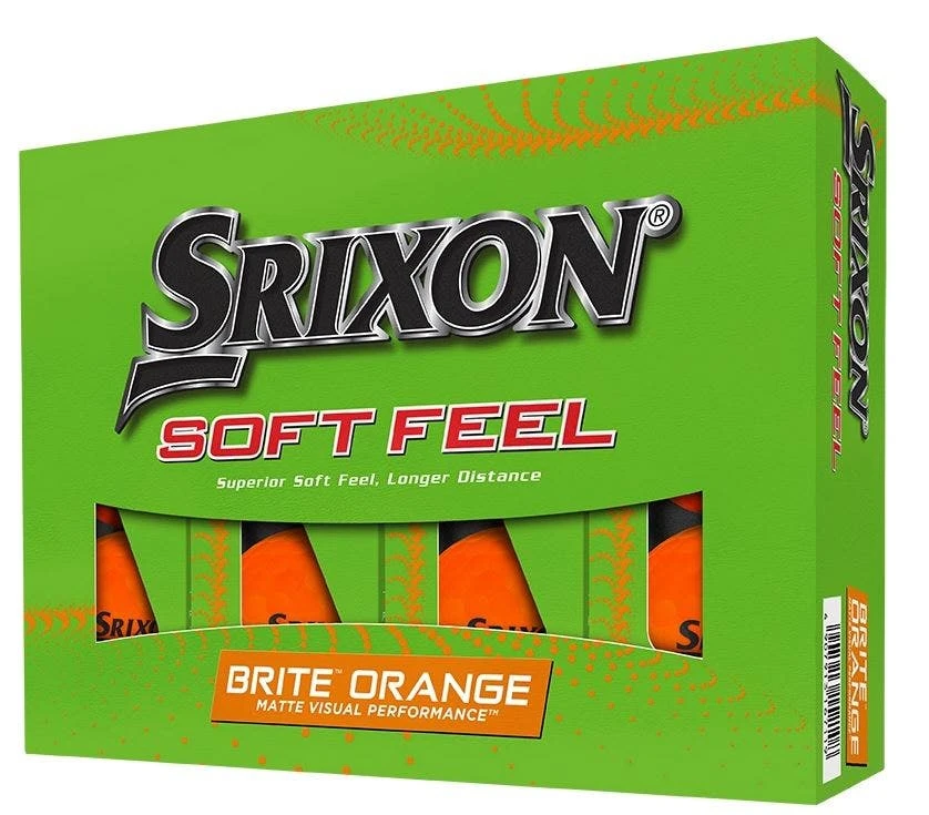 Srixon Soft Feel 2022 Golf Balls - Brite Orange