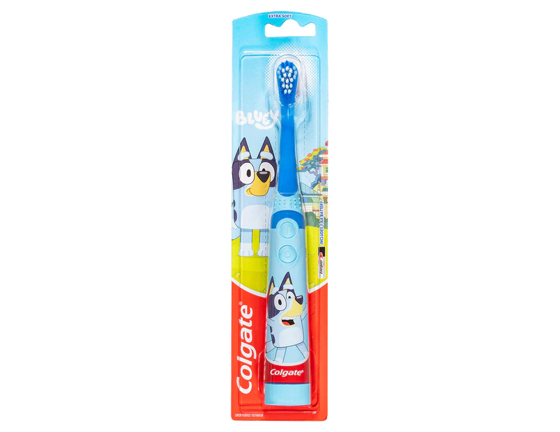 Colgate Bluey Kids Battery Powered Extra Soft Electric Toothbrush