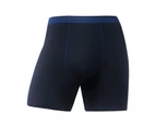 Mid-Rise Elastic Waistline Stretchy Fleece Lining Men Panties Simple Patchwork Color U Convex Shorts Briefs