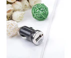 Portable Universal Mini USB Car Charger Adapter for iPhone Samsung Tablet Pad - White