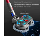 Dual Spin Mop Head Attachment Mop Cleaning Head for Dyson Wireless Stick Vacuum Cleaner V7 V8 V10 V11 Models-Matte Gray