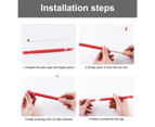 Anti-slip Anti-falling Silicone Stylus Pen Protective Case for Apple Pencil 1/2 - White