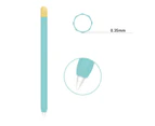 Silicone Capacitive Stylus Pen Case Protective Sleeve Cap for Apple Pencil 1/2 - Yellow