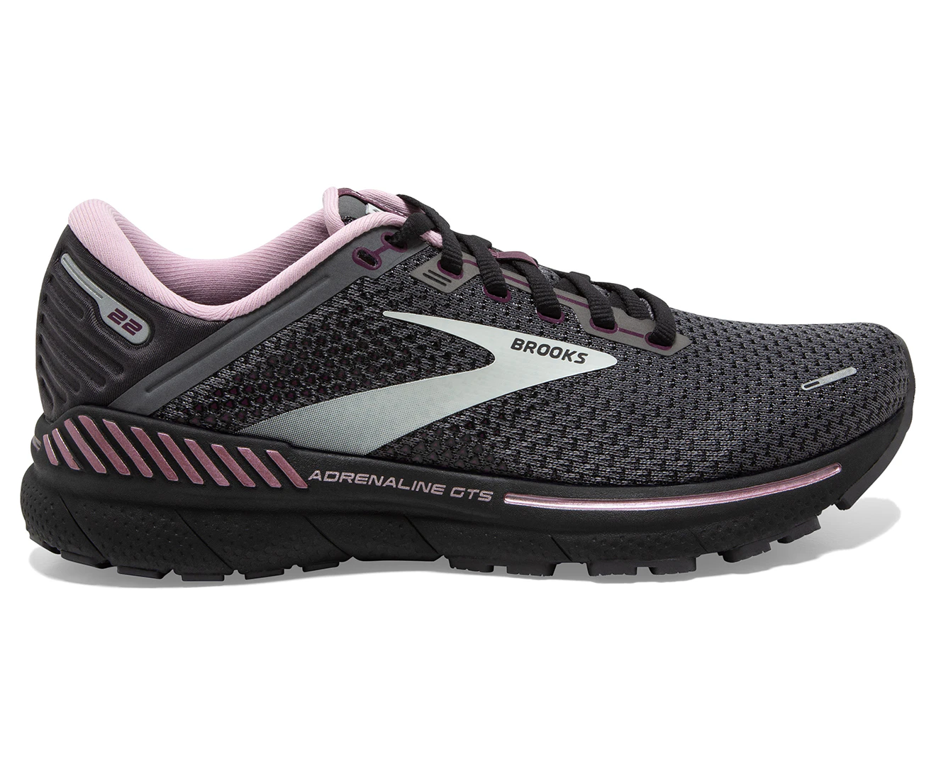 Brooks Women's Adrenaline GTS 22 Running Shoes - Pearl/Black/Metallic