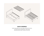 Oikiture Upholstered Platform Bed Frame Queen Size Bed Frame Boucle Fabric