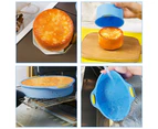 Set of 3 Food Grade Silicone Cake Moulds Round Cake Pan Non Stick Reusable Baking Pans Silicone Cake Mold Bakeware Set