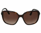 Prada Women's PR-10VS Sunglasses - Dark Havana/Brown