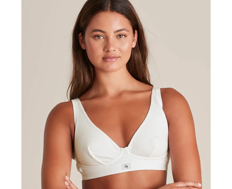 Lily Loves Heritage Rib Wirefree Plunge Bra; Style: LBR63349