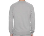 Tommy Hilfiger Men's 1985 Crest French Terry Long Sleeve Tee / T-Shirt / Tshirt - Grey Heather