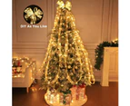 5M/16.4FT Christmas Fairy Lights,Golden Ribbon Christmas Lights Battery Operated String Lights for Christmas Tree Xmas - Warm White