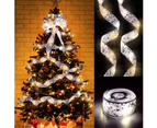 5M/16.4FT Christmas Fairy Lights,Golden Ribbon Christmas Lights Battery Operated String Lights for Christmas Tree Xmas - Cool White