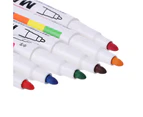 12 Colors Whiteboard Marker Non Toxic Mark Sign Fine Nib Set Supply