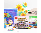 18Pcs Dual-tip Acrylic Marker 36 Color Portable Art Marker for Kids DIY Shoes