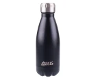 Oasis Double Wall Insulated Drink Bottle Matte Black 350ml
