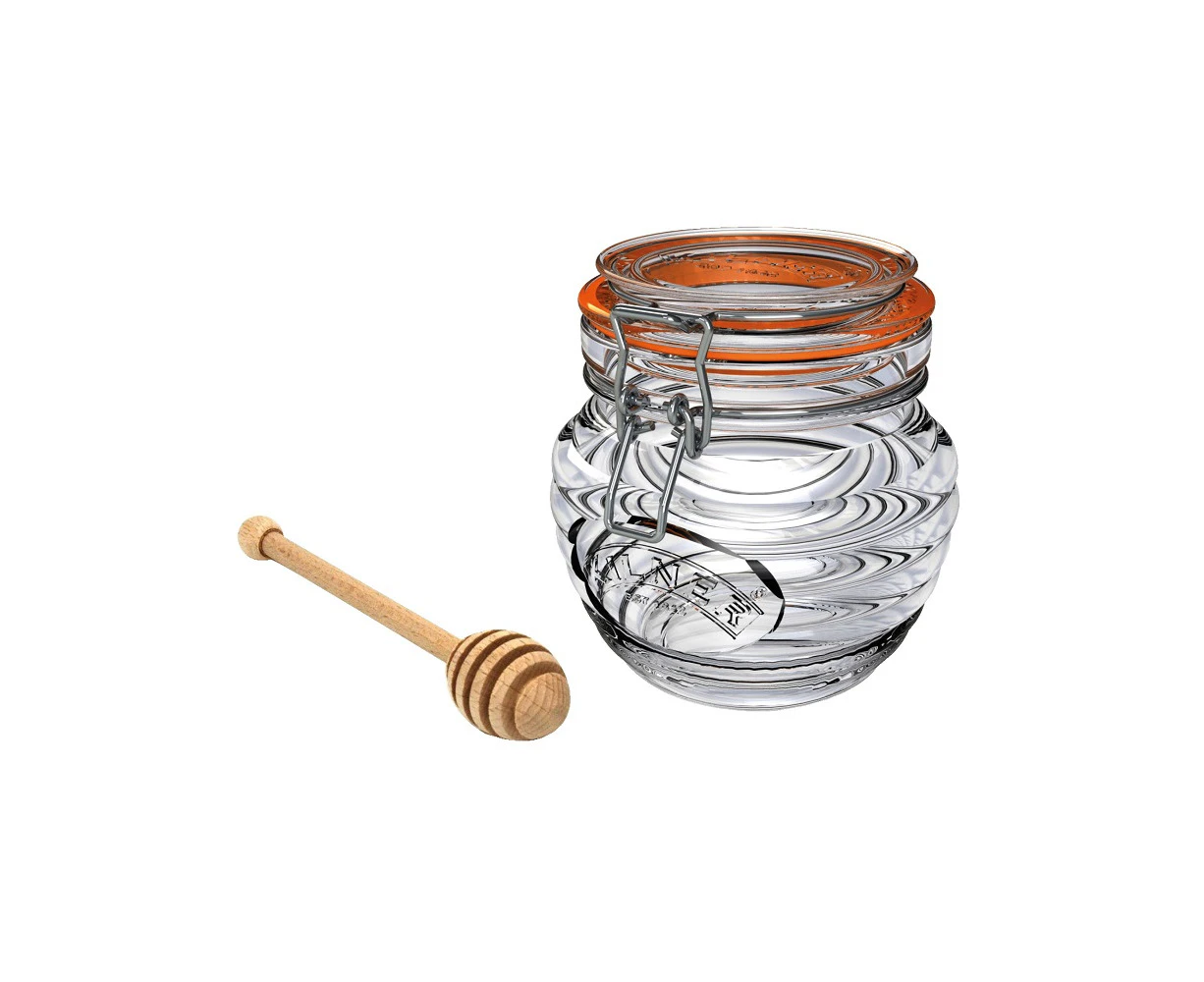 Kilner Glass Honey Pot With Dipper 400Ml