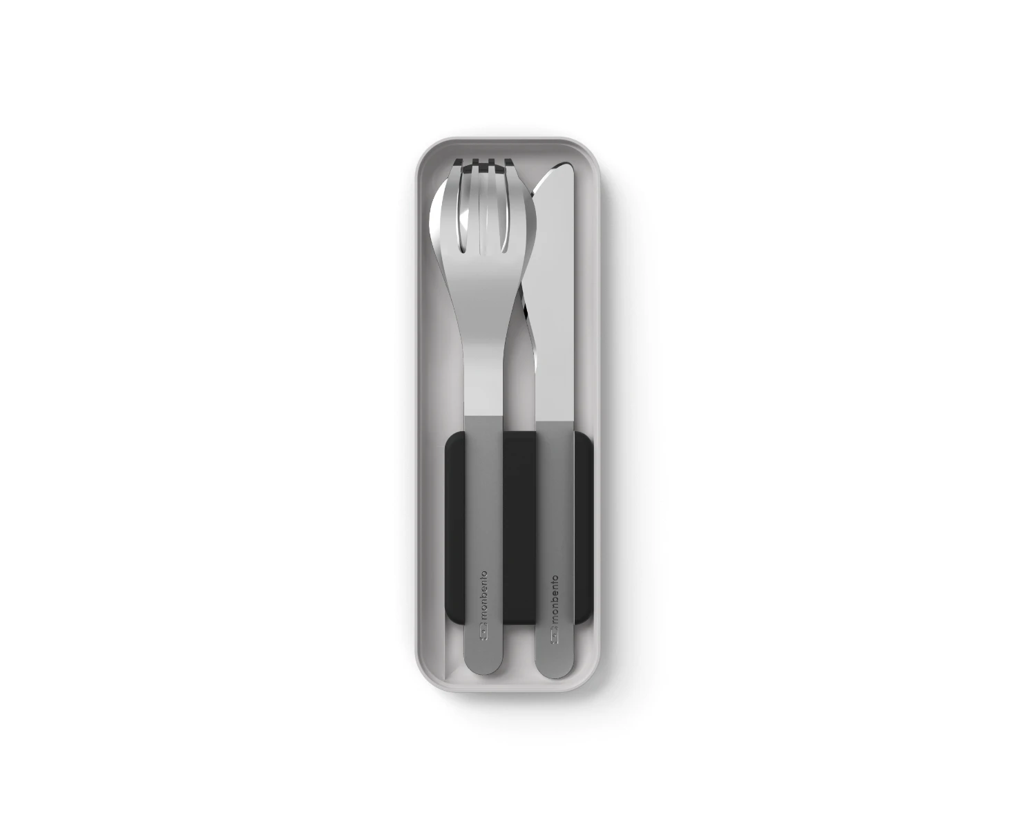 Monbento Slim Box Cutlery Set Black