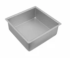 Bakemaster Silver Anodised Square Deep Pan 25x10cm