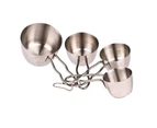 Appetito Stainless Steel Measure Cups Set of 4