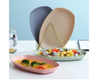 Rectangular Fish Platter Wheat Straw Shatter-resistant Dinner Plate Food Platter for Home Restaurant