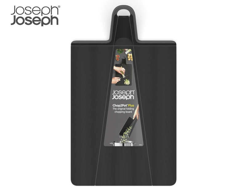 Joseph Joseph Large Chop2Pot Plus Folding Chopping Board - Black