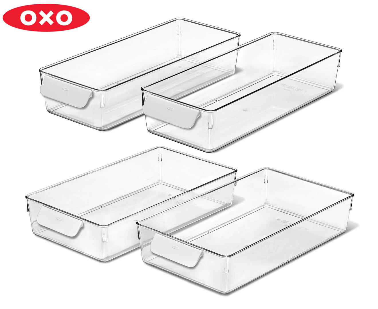 OXO Good Grips 4-Piece Refrigerator Storage Bin Starter Set