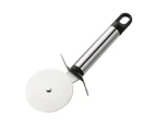Stainless Steel Pizza Wheel Cutter with Handle Pizza Pastry Dough Wheels Cutter Kitchen Baking Tools (Single Wheel Surface)