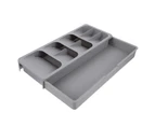 1Pc Drawer Cutter Tableware Storage Box PP Practical Cutter Fork Storage Box