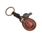 1Pc Cowboy Hat Key Ring Vintage Keychain Personalized Metal Key Holder