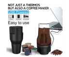 Portable Espresso Maker Circulating Extraction Mini Automatic Capsule Household Coffee Machine (Black)
