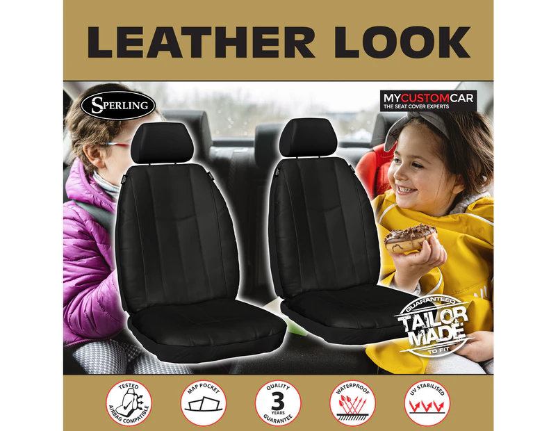 Honda HR-V VTI VTI-S SUV 2015-2021 PU Leather FRONT Seat Covers Waterproof Car HRV