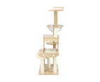 Alopet Cat Trees Scratching Post Scratcher Tower Condo House Furniture Wooden 131cm