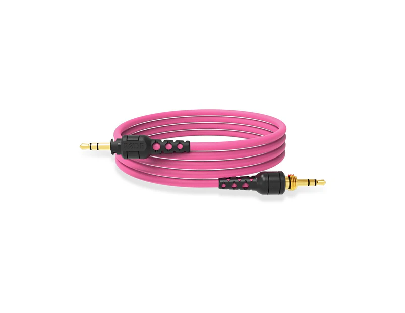 Rode 1.2m Pink Headphone Cable - 3.5mm Connection with 1/4" Adaptor - Black