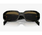 Womens Prada Sunglasses Pr 17Ws Black/Yellow Marble Sunnies