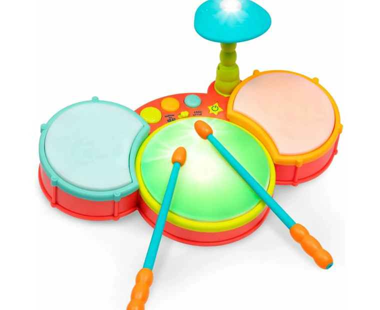 B. toys Little Beats Toy Drum Set